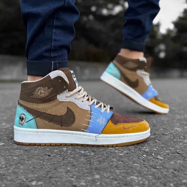 کتانی مردانه ساق دار نایک ایر جردن کد 28433