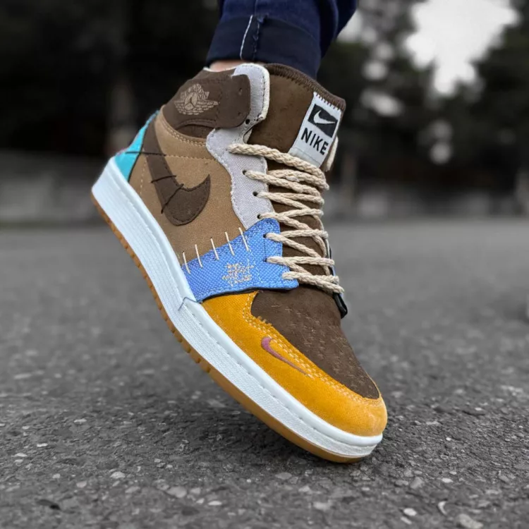 کتانی مردانه ساق دار نایک ایر جردن کد 28433