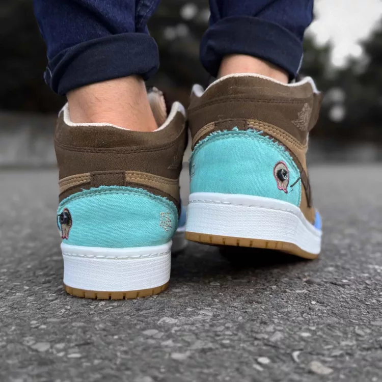 کتانی مردانه ساق دار نایک ایر جردن کد 28433