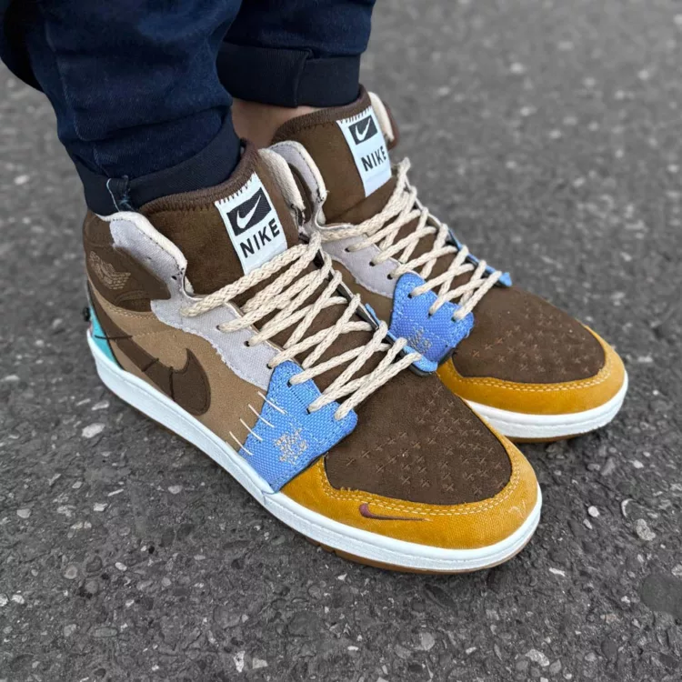 کتانی مردانه ساق دار نایک ایر جردن کد 28433