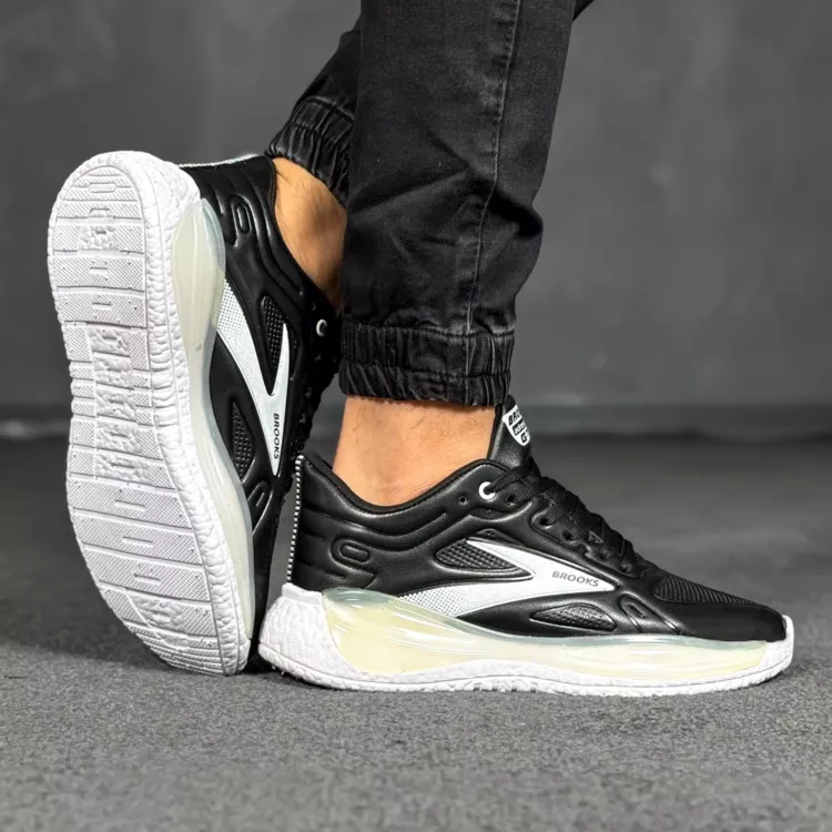 کتانی مردانه بروکس مشکی کد 28601