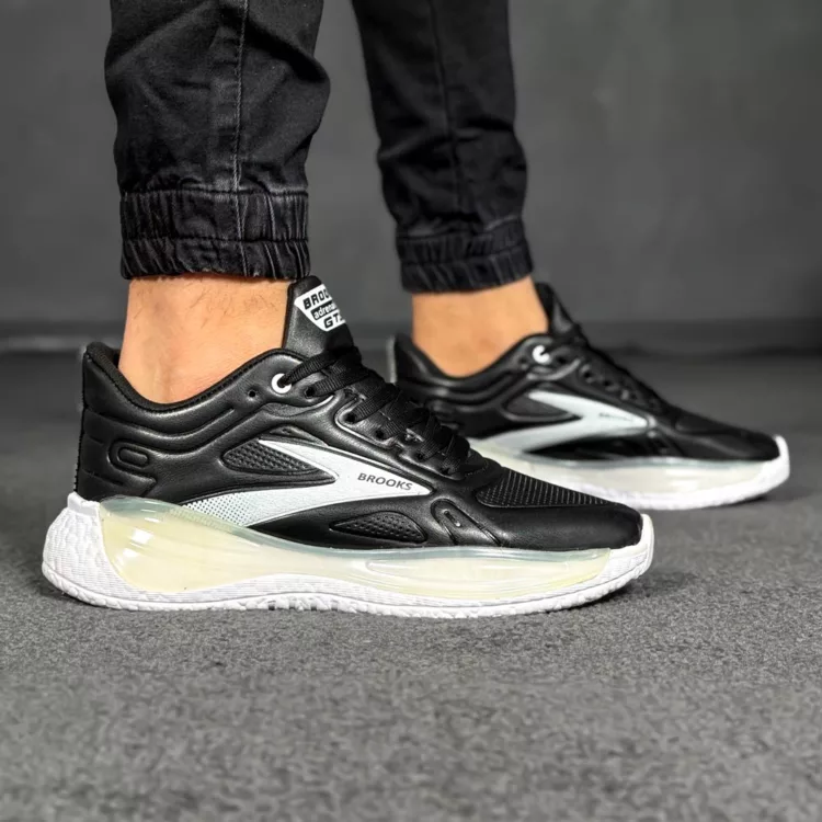 کتانی مردانه بروکس مشکی کد 28601