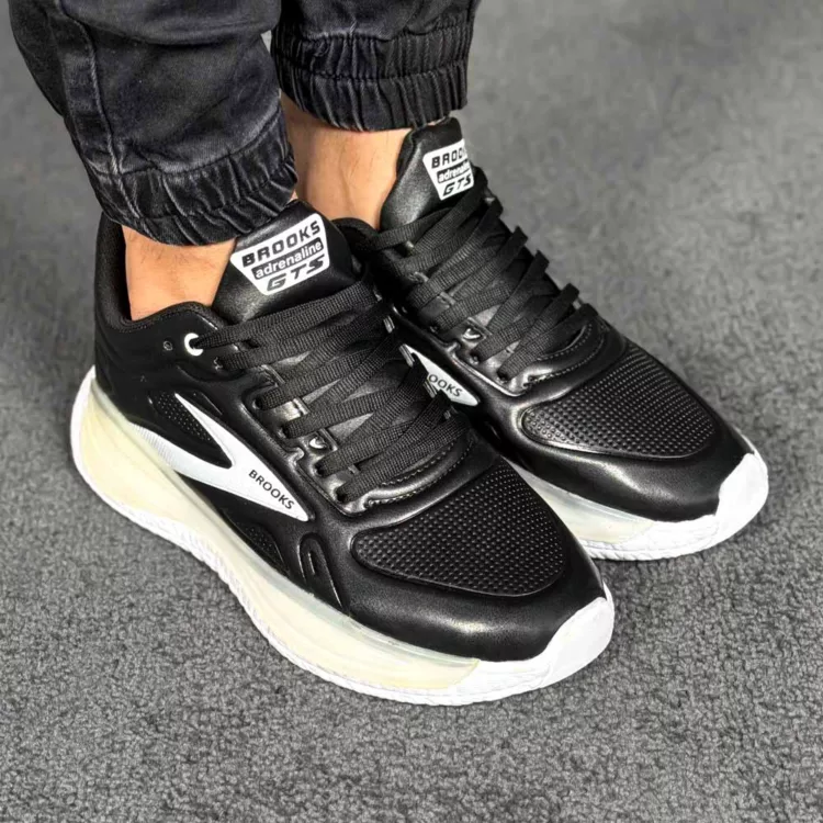 کتانی مردانه بروکس مشکی کد 28601