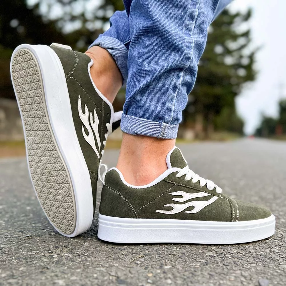 کتانی مردانه ونس زیتونی کد28273