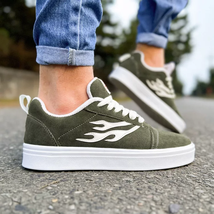 کتانی مردانه ونس زیتونی کد28273