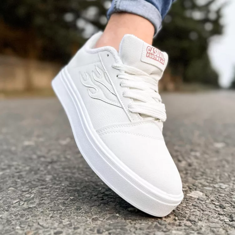 کتانی مردانه ونس سفید کد 28277