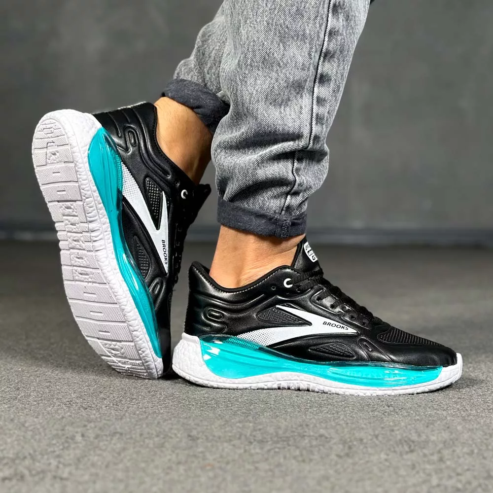 کتانی مردانه بروکس مشکی کد 28516