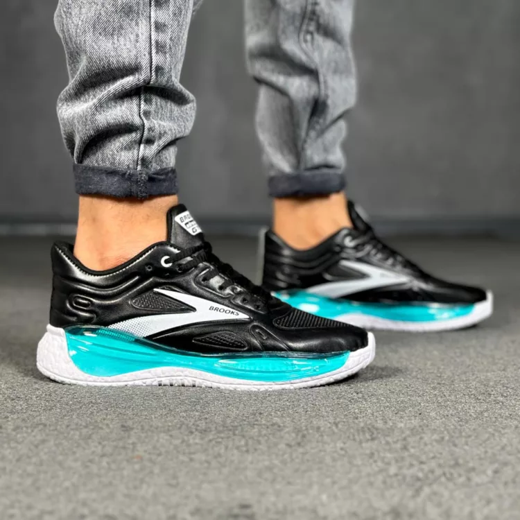 کتانی مردانه بروکس مشکی کد 28516