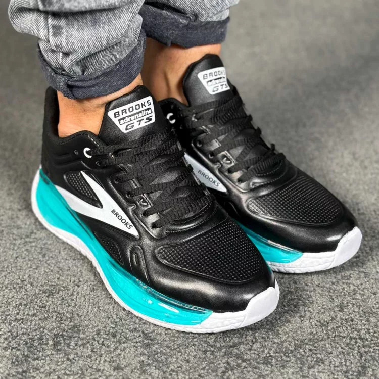 کتانی مردانه بروکس مشکی کد 28516