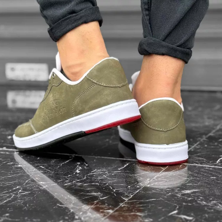 کتانی مردانه کلوین کلین زیتونی کد 28124