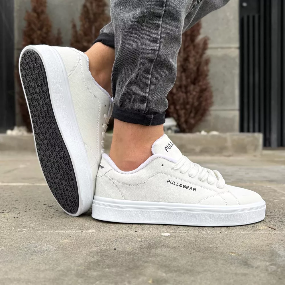 کتانی مردانه PULL&BEAR سفید کد 28261