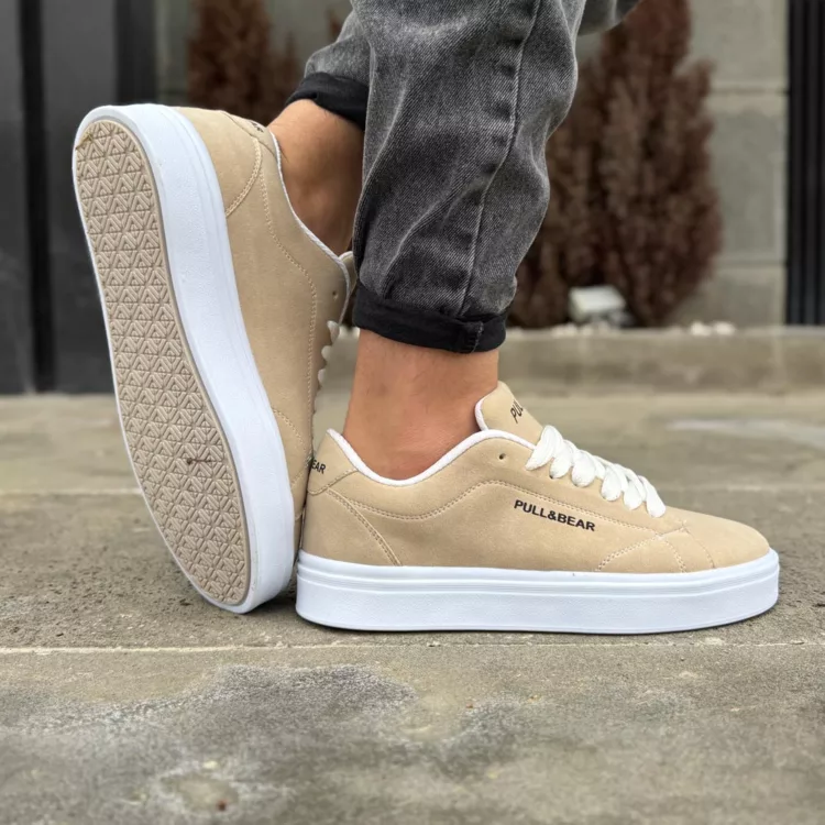 کتانی مردانه PULL&BEAR کرم کد 28259