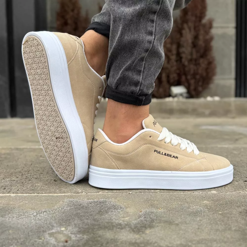 کتانی مردانه PULL&BEAR کرم کد 28259