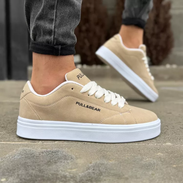 کتانی مردانه PULL&BEAR کرم کد 28259