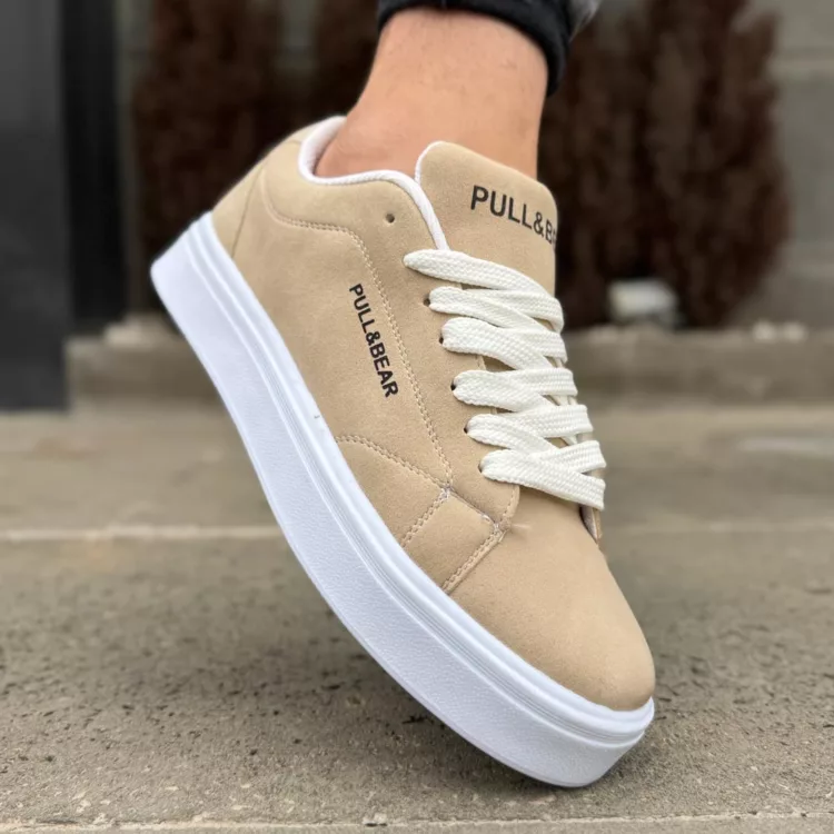 کتانی مردانه PULL&BEAR کرم کد 28259