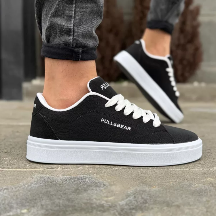 کتانی مردانه PULL&BEAR مشکی کد 28260