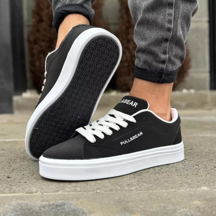 کتانی مردانه PULL&BEAR مشکی کد 28260