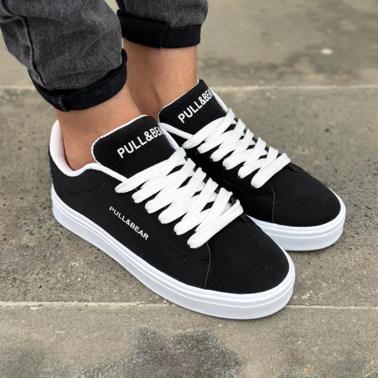 کتانی مردانه PULL&BEAR مشکی کد 28260