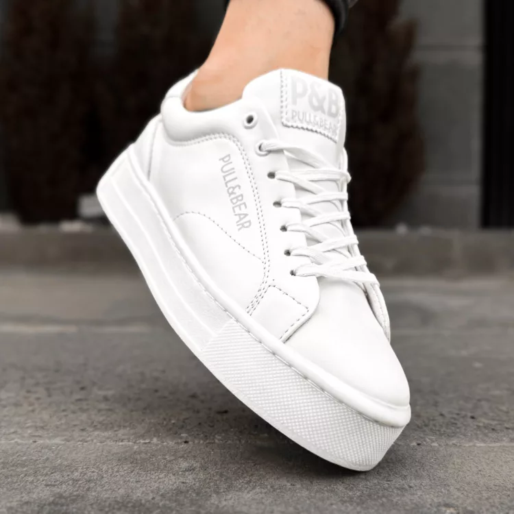 کتانی مردانه PULL&BEAR سفید کد 28269