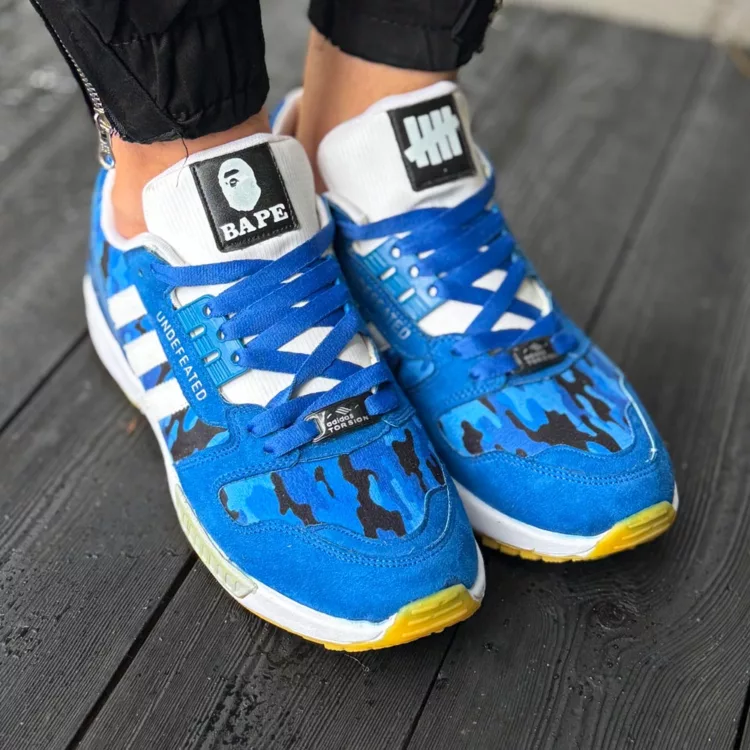 کتانی مردانه ZX آبی کد 28211