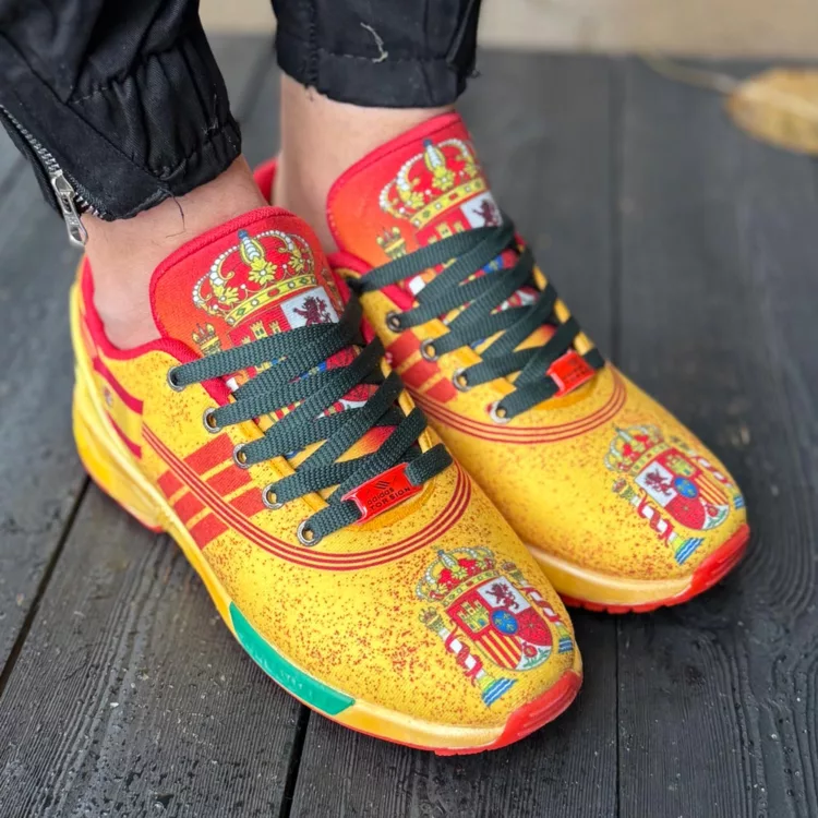 کتانی مردانه آدیداس ZX پرتقالی کد 28257