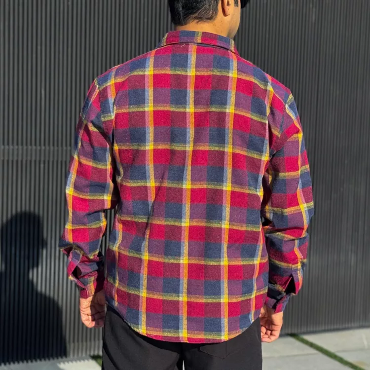 پیراهن مردانه پشمی چهار خونه کد 28452