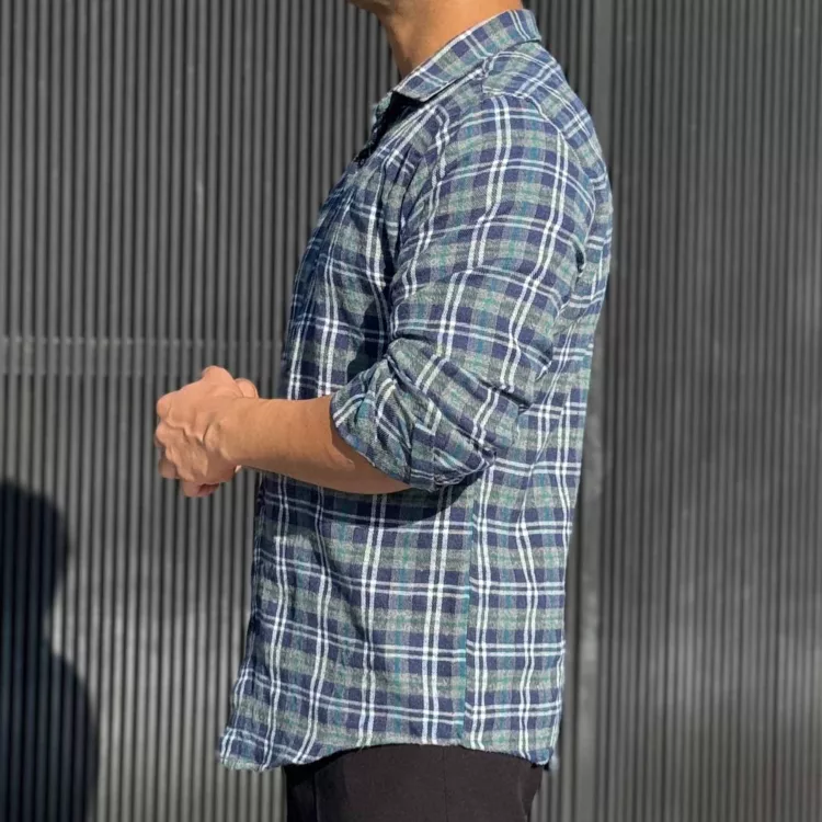 پیراهن مردانه پشمی چهار خونه کد 28451