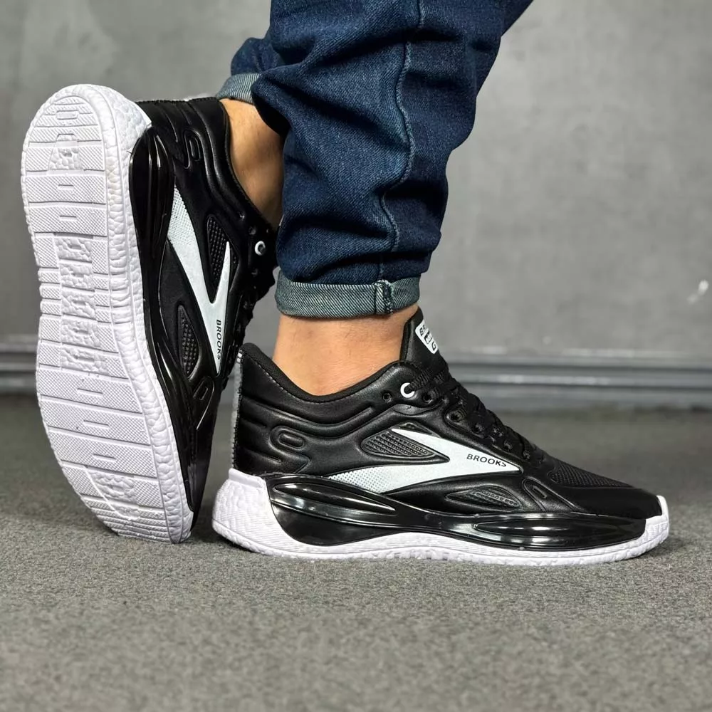 کتانی مردانه بروکس مشکی کد 28482