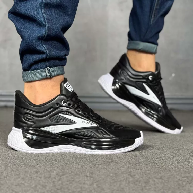 کتانی مردانه بروکس مشکی کد 28482