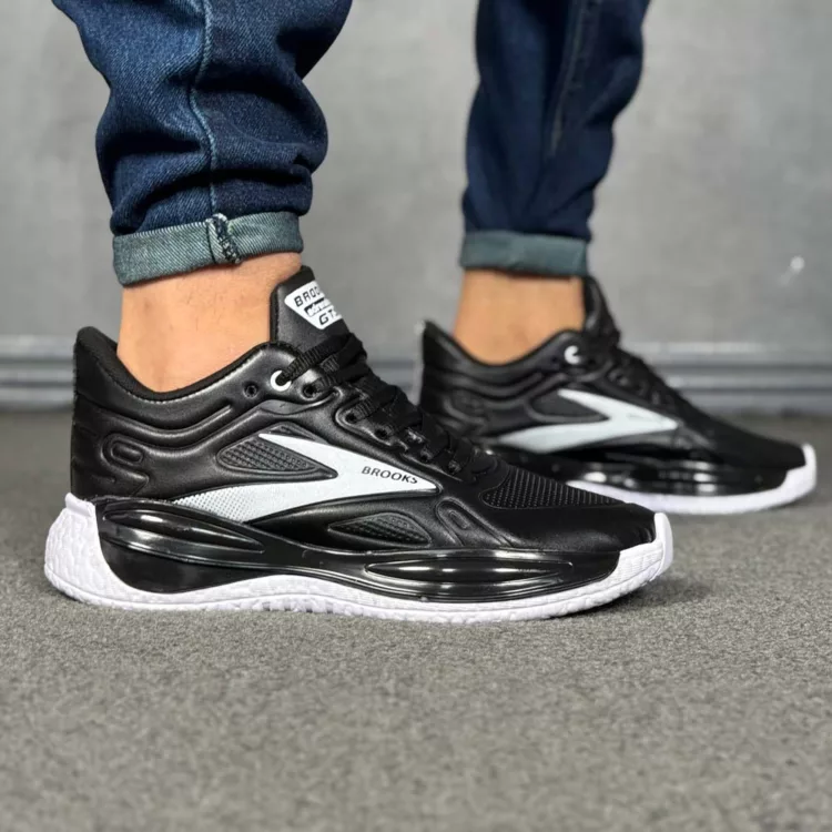 کتانی مردانه بروکس مشکی کد 28482