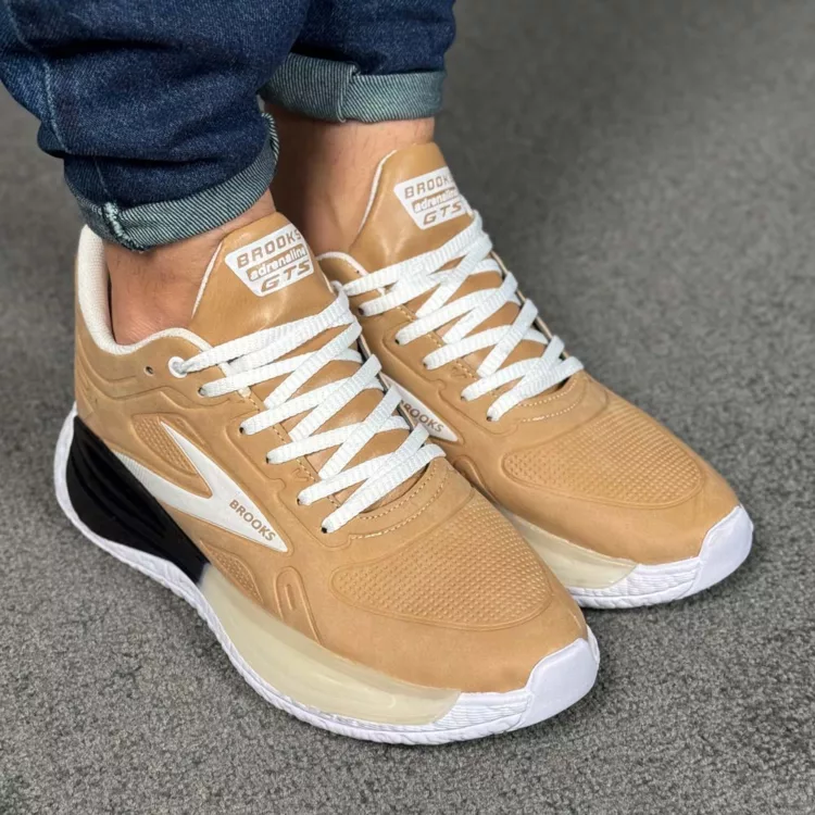 کتانی مردانه بروکس نخودی کد 28480