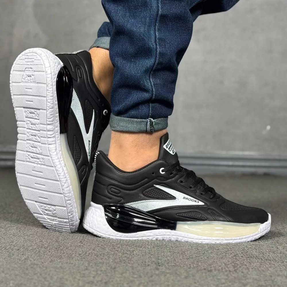 کتانی مردانه بروکس مشکی کد 28481