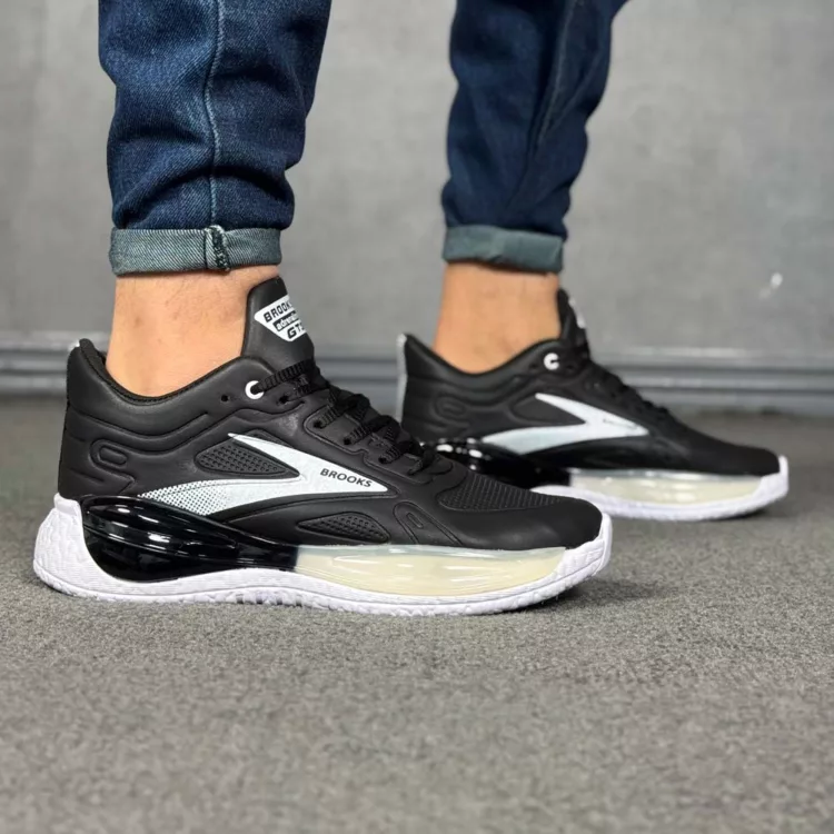 کتانی مردانه بروکس مشکی کد 28481