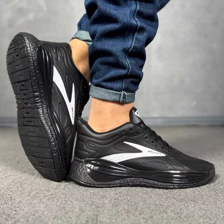 کتانی مردانه بروکس مشکی کد 28479