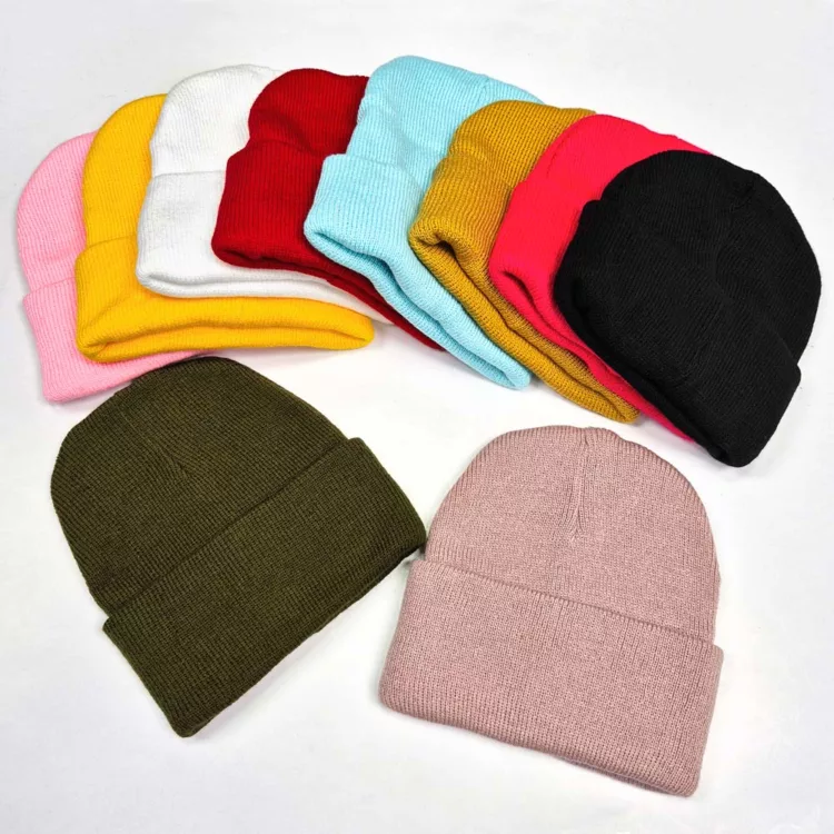 کلاه بافت ساده