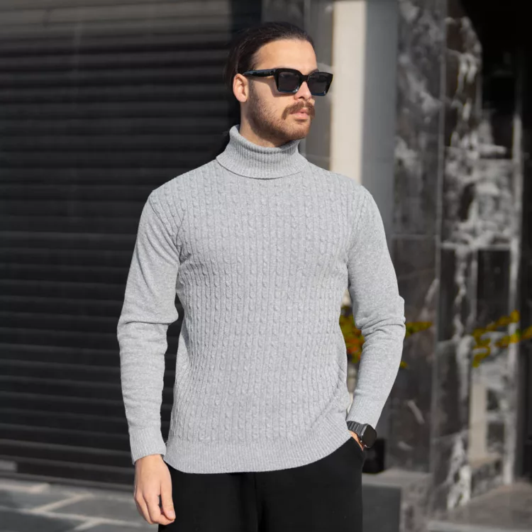 بافت مردانه یقه اسکی کد 28613