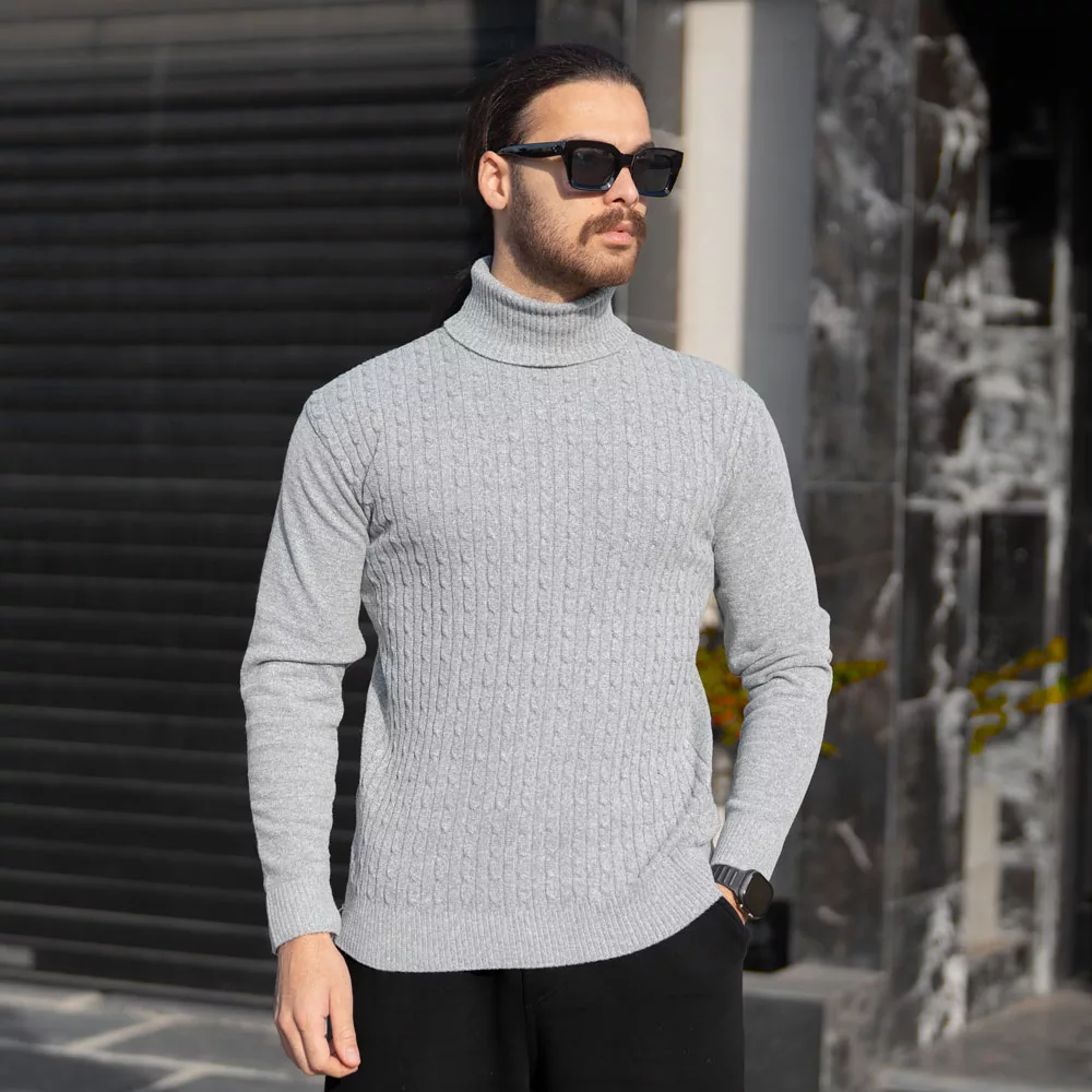 بافت مردانه یقه اسکی کد 28613