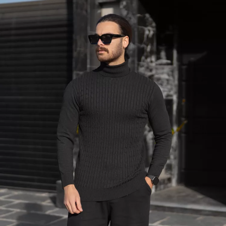 بافت مردانه یقه اسکی کد 28613