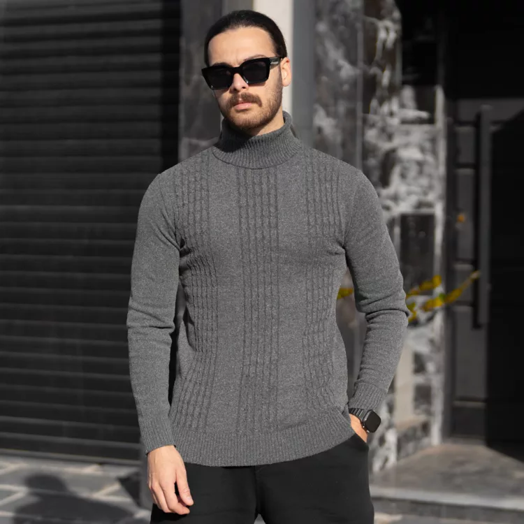 بافت مردانه یقه اسکی کد 28614