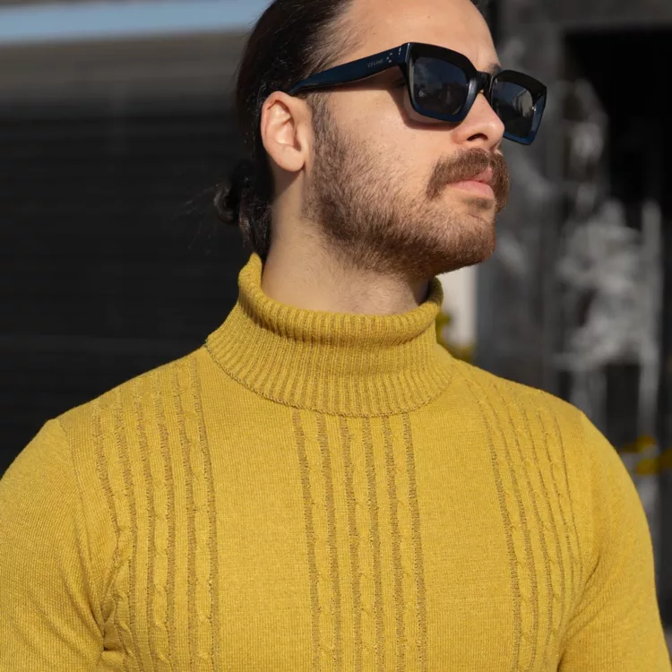 بافت مردانه یقه اسکی کد 28614