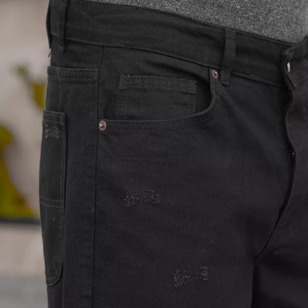 شلوار جین مردانه بگ مشکی کد 28620