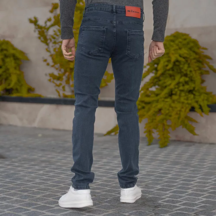 شلوار جین مردانه سرمه ای کد 28619