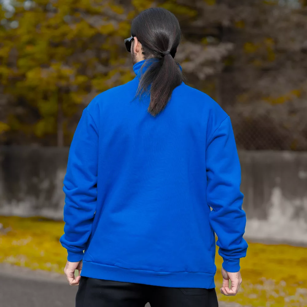 تیشرت دورس نیم زیپ مردانه کد 28621