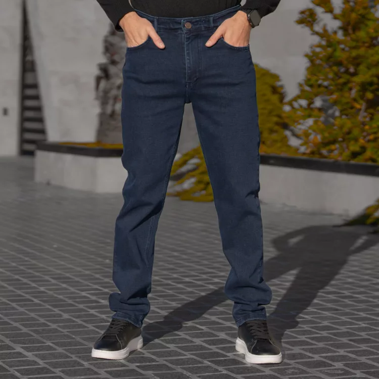 شلوار جین مردانه سرمه ای کد 28623