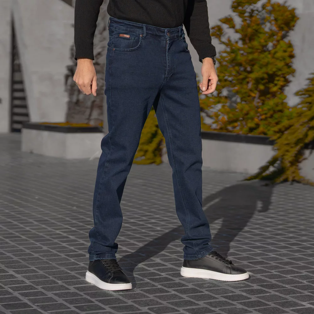 شلوار جین مردانه سرمه ای کد 28623