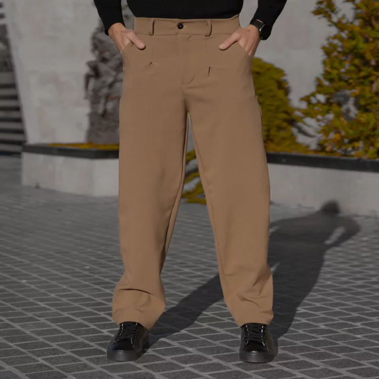 شلوار مردانه مازراتی نسکافه ای کد 28627