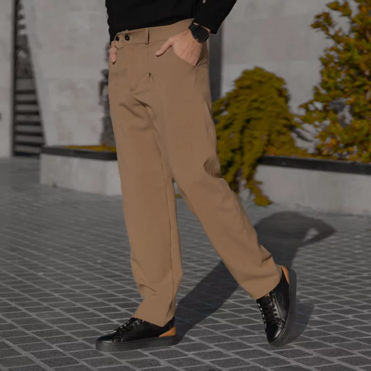 شلوار مردانه مازراتی نسکافه ای کد 28627