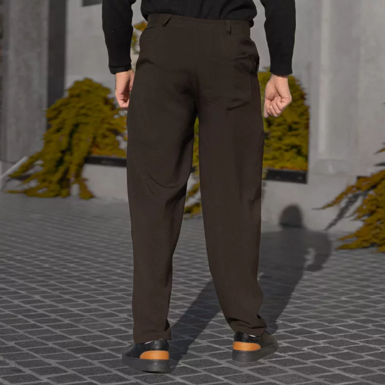 شلوار مردانه مازراتی قهوه ای سوخته کد 28626