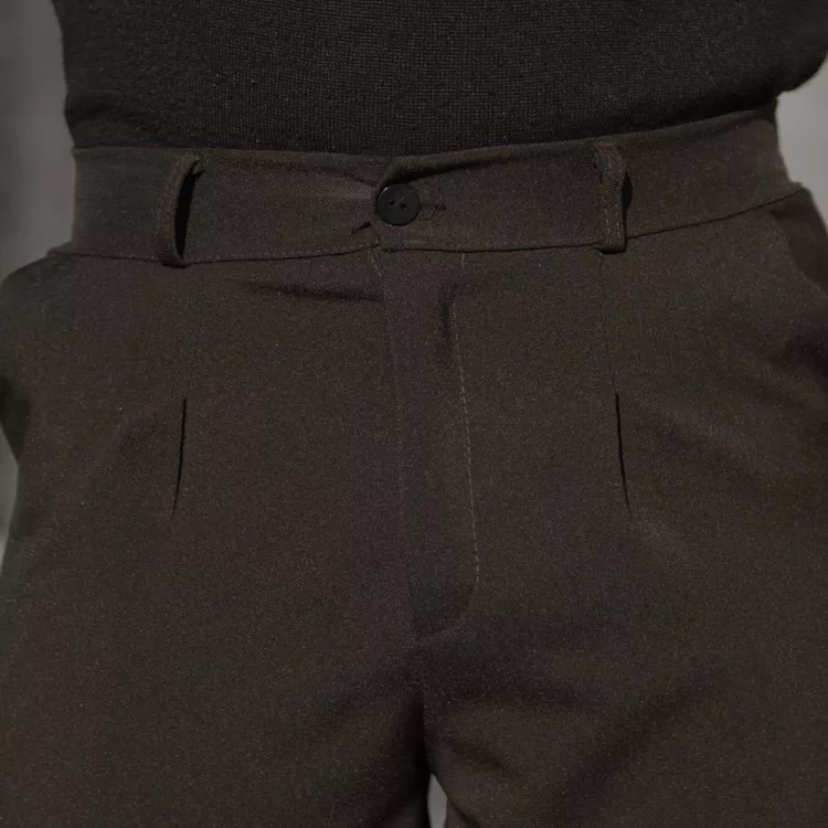 شلوار مردانه مازراتی قهوه ای سوخته کد 28626