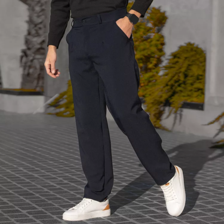 شلوار مردانه مازراتی سرمه ای کد 28629